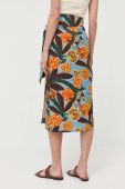 Бавовняна спідниця Weekend Max Mara midi пряма колір барвистий