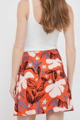 Спідниця PS Paul Smith колір помаранчевий mini розкльошена