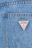 Джинсова спідниця Guess Originals mini пряма колір блакитний