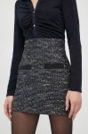 Спідниця Morgan колір синій mini пряма (3058341)