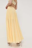 Спідниця Patrizia Pepe колір жовтий maxi розкльошена
