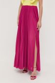 Спідниця Patrizia Pepe колір рожевий maxi розкльошена