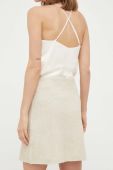 Спідниця Morgan колір бежевий mini пряма (3247943)