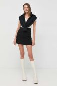 Спідниця Morgan колір чорний mini пряма (3144722)