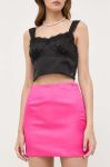Спідниця Bardot колір рожевий mini пряма