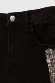 Дитяча джинсова спідниця Guess колір чорний mini пряма (2906118)