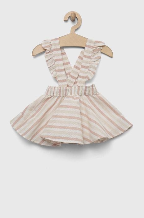 Спідниця для немовлят Birba&Trybeyond колір бежевий mini розкльошена