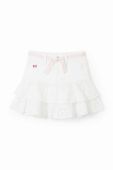 Дитяча спідниця Desigual колір білий mini розкльошена (3045493)