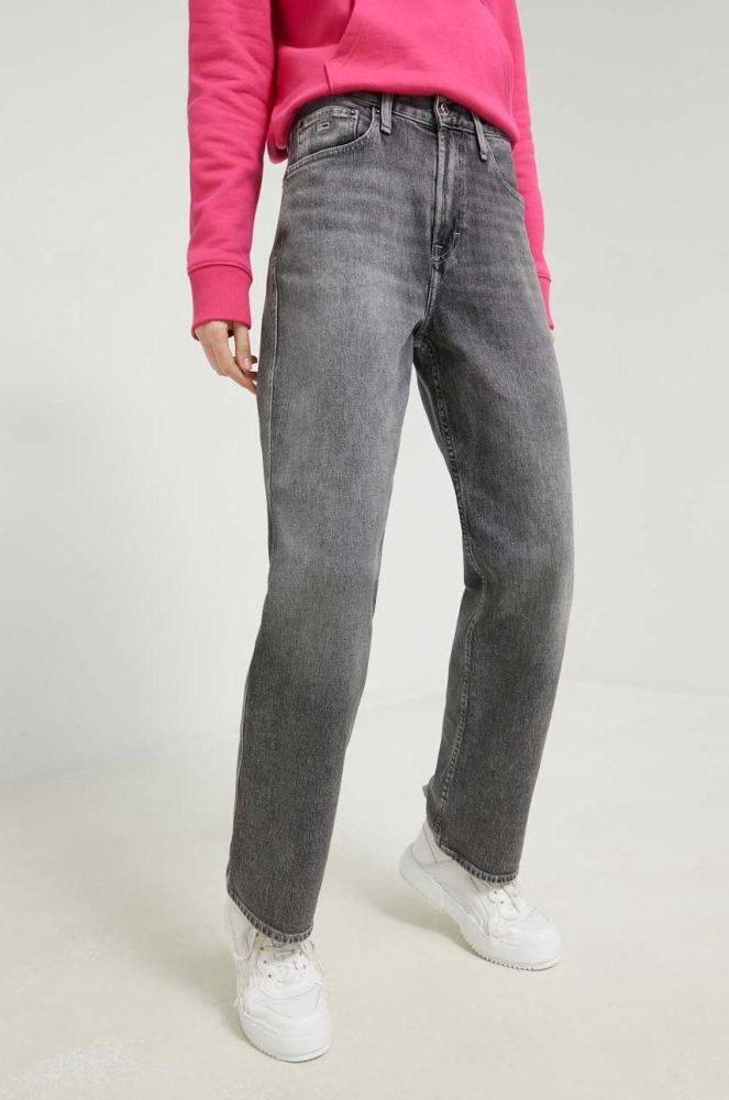 Джинси Tommy Jeans Betsy жіночі середня посадка колір сірий (2892637)