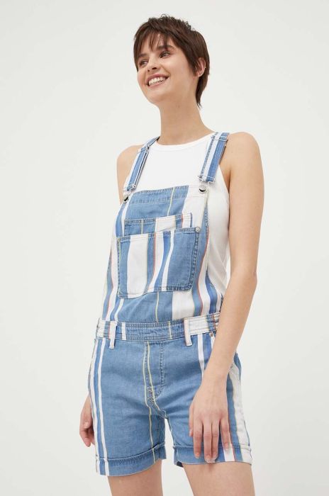 Джинсовий комбінезон Pepe Jeans Abby колір блакитний