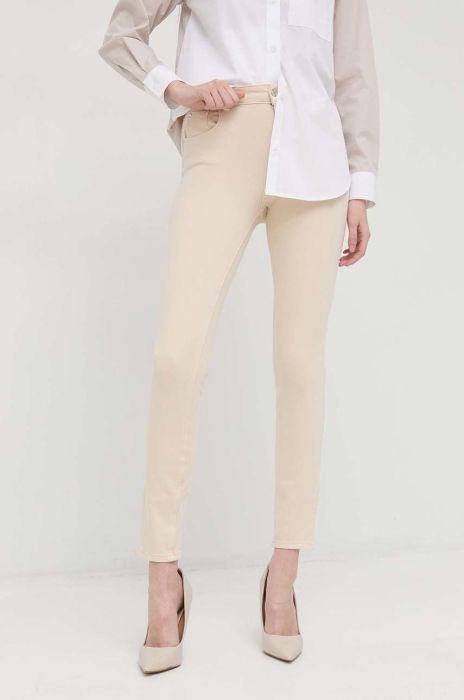 Джинси Liu Jo жіночі середня посадка колір бежевий (2951497)