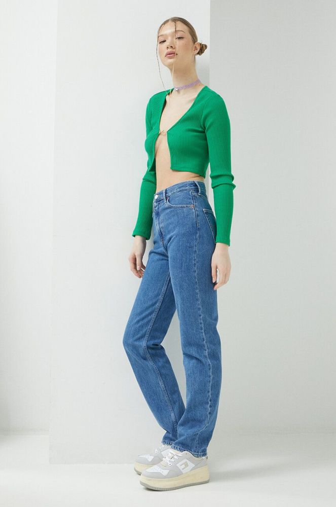 Джинси Tommy Jeans Julie жіночі висока посадка колір блакитний (3177932)