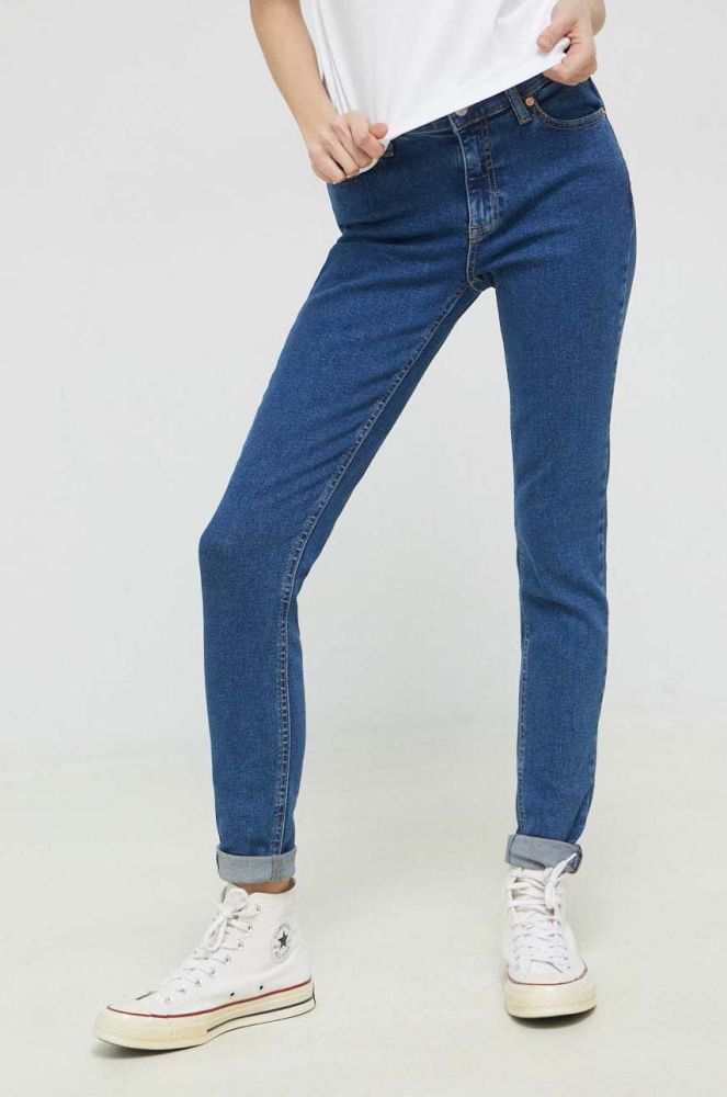 Джинси Tommy Jeans жіночі середня посадка колір блакитний (3019806)