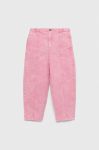 Дитячі джинси United Colors of Benetton Retro колір рожевий