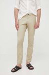 Штани Sisley чоловічі колір бежевий фасон chinos (3248000)