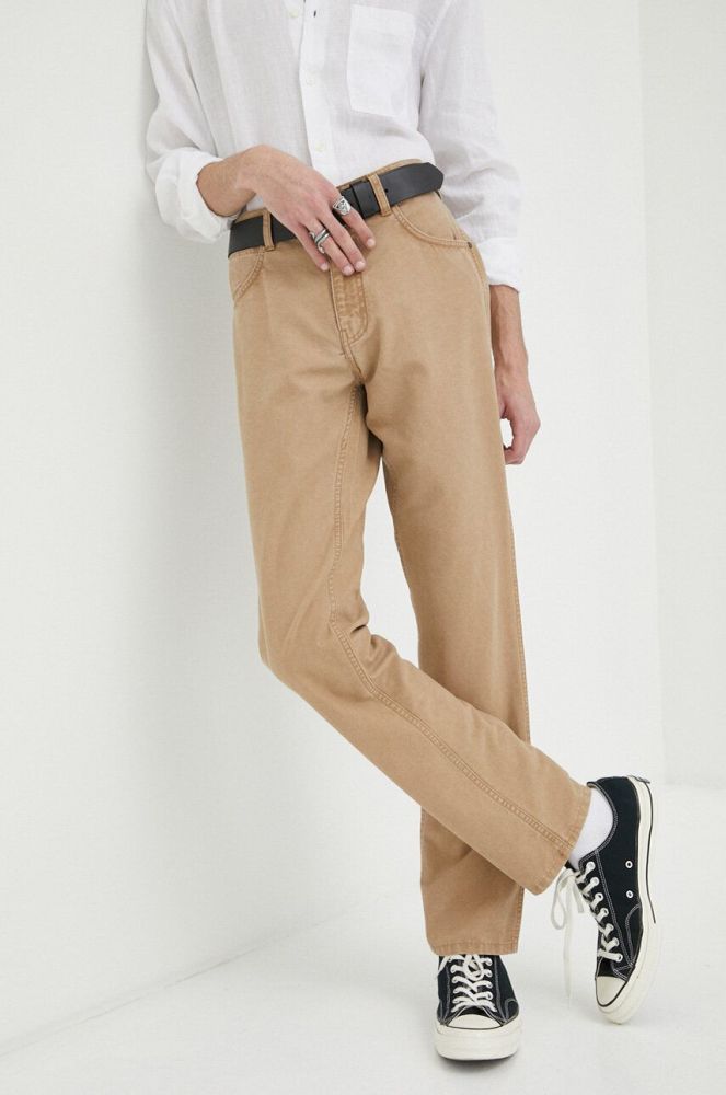 Джинси Wrangler Greensboro чоловічі колір коричневий (3178610)