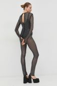 Комбінезон Patrizia Pepe колір чорний овальне декольте (2965879)