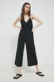 Комбінезон Roxy колір чорний декольте трикутник (3052986)