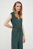 Комбінезон Pennyblack колір зелений декольте трикутник