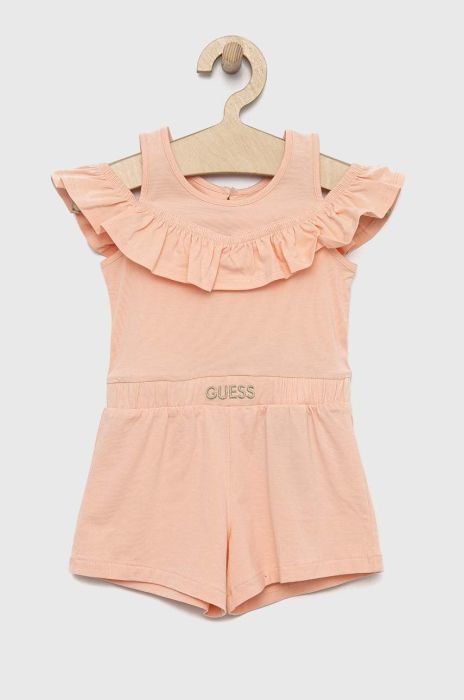 Дитячий комбінезон Guess колір помаранчевий