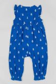 Дитячий бавовняний комбінезон zippy з бавовни колір блакитний (3136284)
