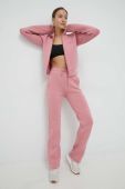 Спортивні штани Guess жіночі колір рожевий з принтом (2867699)
