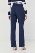 Штани Guess жіночі колір синій широке висока посадка (3019918)