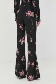 Штани Twinset жіночі колір чорний кльош висока посадка (2917373)