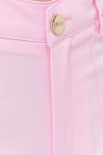 Штани Liu Jo жіночі колір рожевий широке висока посадка