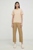 Штани Drykorn Dispatch жіночі колір коричневий пряме висока посадка