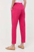 Штани Max Mara Leisure жіночі колір рожевий пряме висока посадка (3154261)