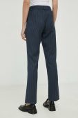 Штани Bruuns Bazaar жіночі колір синій пряме середня посадка