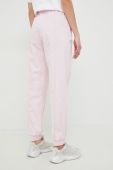 Бавовняні штани adidas жіночі колір рожевий з аплікацією