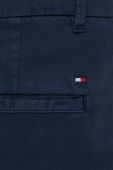 Штани Tommy Hilfiger жіночі колір синій пряме середня посадка