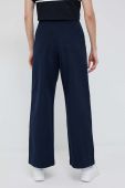 Штани Tommy Hilfiger жіночі колір синій широке висока посадка (3095218)
