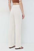 Штани Patrizia Pepe жіночі колір бежевий широке висока посадка (3123844)