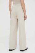 Штани 2NDDAY жіночі колір бежевий пряме висока посадка