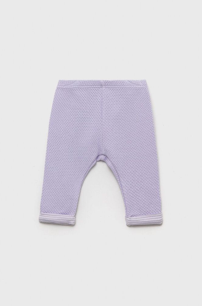 Дитячі спортивні штани United Colors of Benetton колір фіолетовий однотонні (3185566)