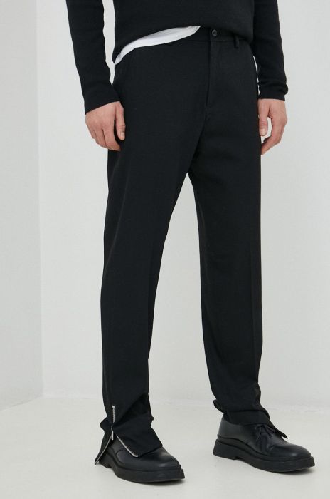 Штани Young Poets Society Alton чоловічі колір чорний пряме