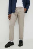 Бавовняні штани Bruuns Bazaar Arc Raphael колір бежевий фасон chinos