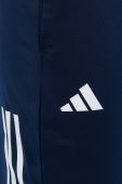 Штани для тренувань adidas Performance 3 Stripes колір синій з принтом