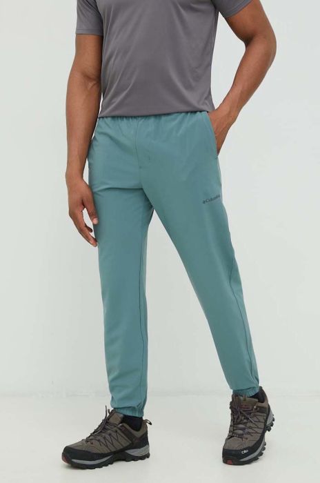 Штани outdoor Columbia Columbia Hike чоловічі колір зелений пряме