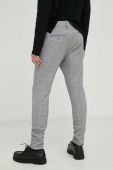 Штани Les Deux чоловічі колір сірий облягаюче (3104319)
