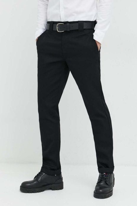 Штани Dickies чоловічі колір чорний облягаюче DK0A4XK8BLK1-BLACK