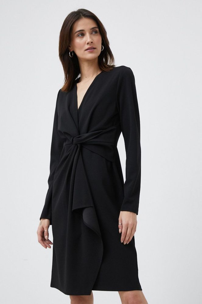 Сукня Dkny колір чорний mini облягаюча (2891133)