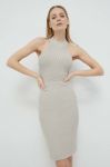Сукня Guess колір бежевий mini облягаюча (2917452)