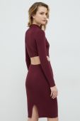 Сукня Guess колір бордовий mini облягаюча (2906348)