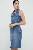 Джинсова сукня Guess mini облягаюча колір блакитний (2948110)