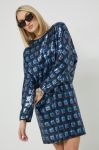 Сукня HUGO mini oversize колір блакитний