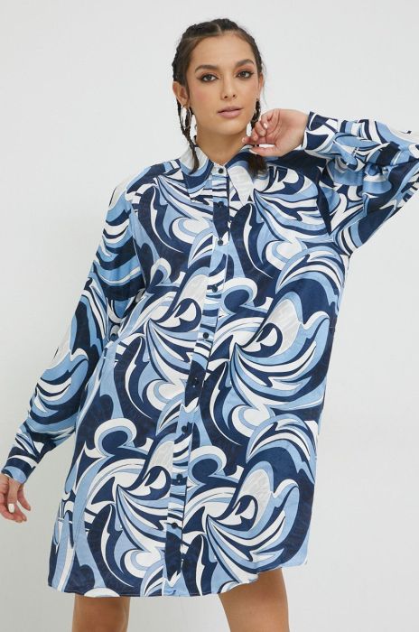 Сукня HUGO mini пряма колір блакитний